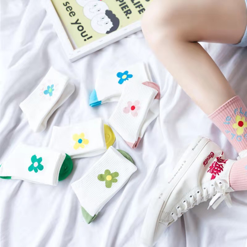 5pair Colorful Fruit Invisible Short Woman Sweat Summer Comfortable Cotton Girl Women's Boat Socks Ankle Low Female: socks 09