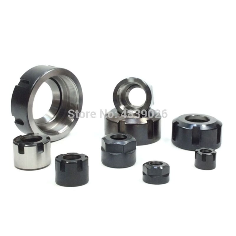 Tuercas de sujeción de portabrocas para fresadora CNC, tuerca de sujeción de torno, tipo A/M/UM, ER8, ER11, ER16, ER20, ER25, ER32