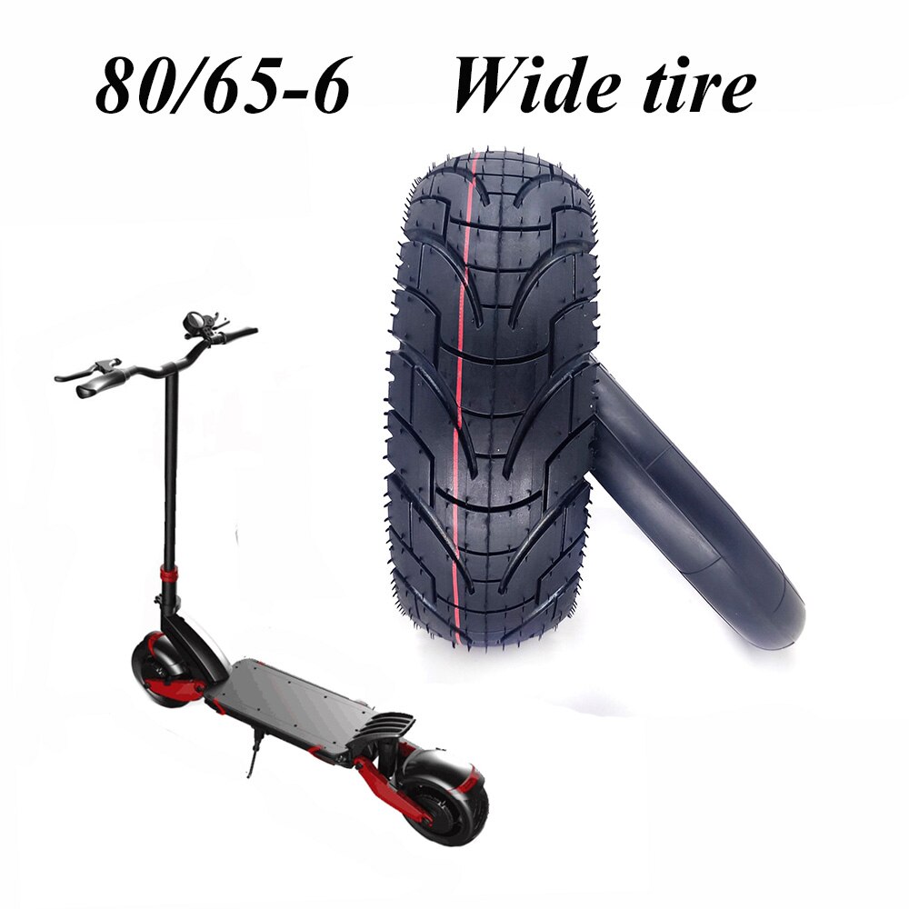 80/65-6 dæk til 10 tommers foldbar elektrisk scooter nul 10x dualtron kugoo  m4 fortykket udvidet 10 x 3.0 dækrør