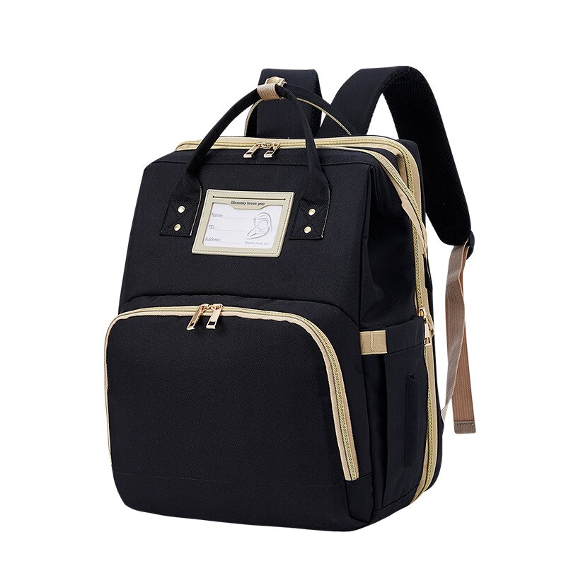 Baby Luier Tas Rugzak Waterdicht Moederschap Mummie Zak Wandelwagen Nappy Baby Tas Voor Mama Grote Capaciteit Wetbag Handtassen: black