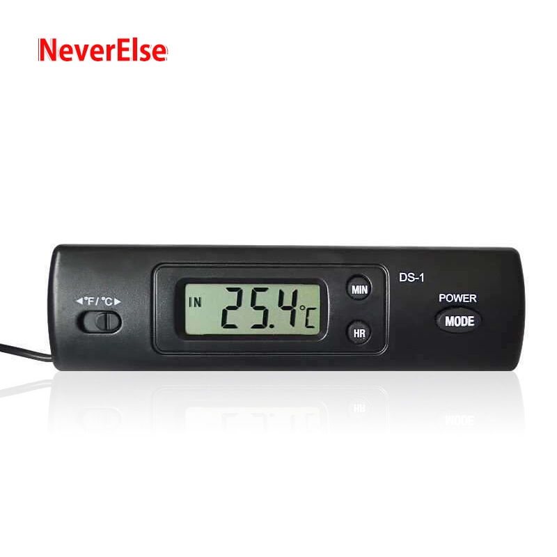 Lcd digitalt akvarium termometer sensor ur display akvarium vand temperatur måle reporter viser celsius og farenheit