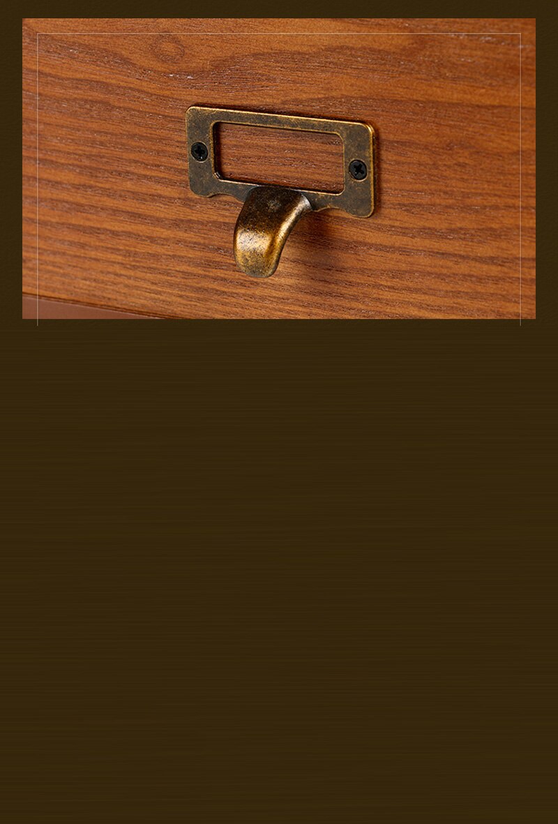 Vintage Brown Single Drawer Wooden Storage Box