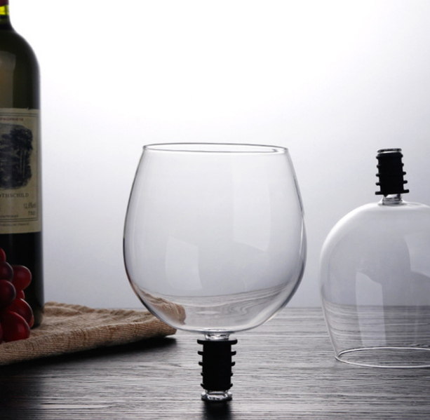Barware transparent direkt till dricksvinsdekantsglaskopp packad i vinflaskproppsverktyg