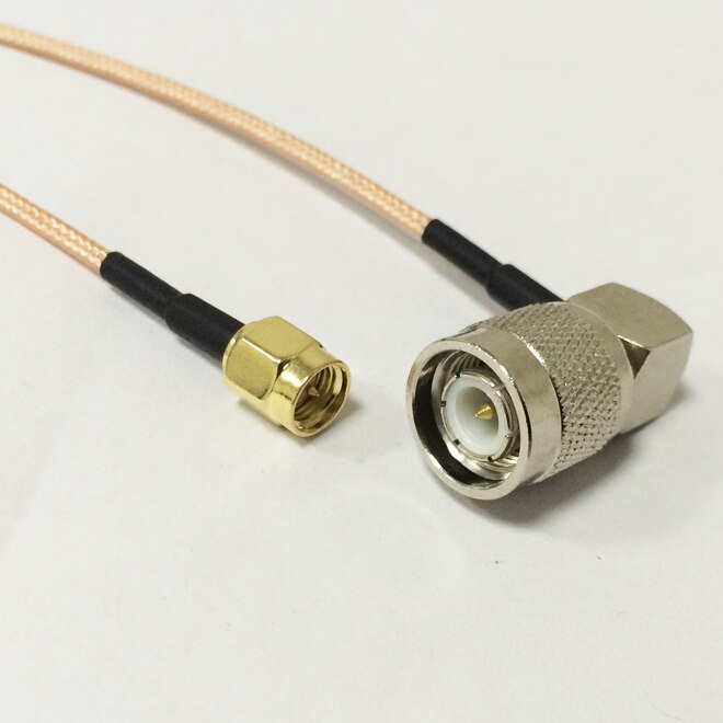 Modem Coaxial Cable SMA Male plug To TNC Male plug Right Angle Connector RG316 Cable 15CM 6inch Adapter RF Pigtail