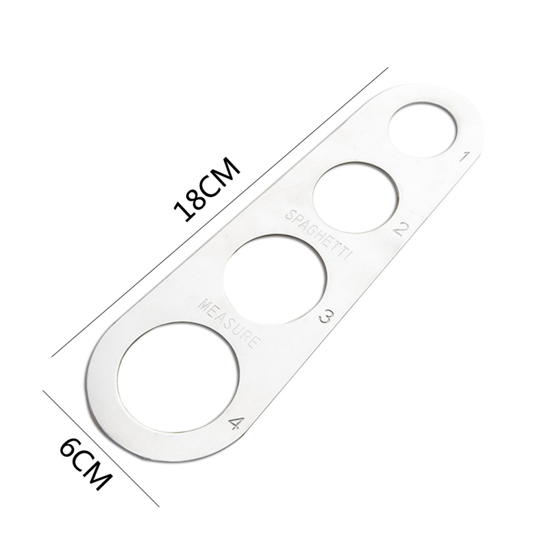 4 Hole Spaghetti Measure Stainless Steel Pasta Servings Noodle Measure Tools Accurate Portion Measurement