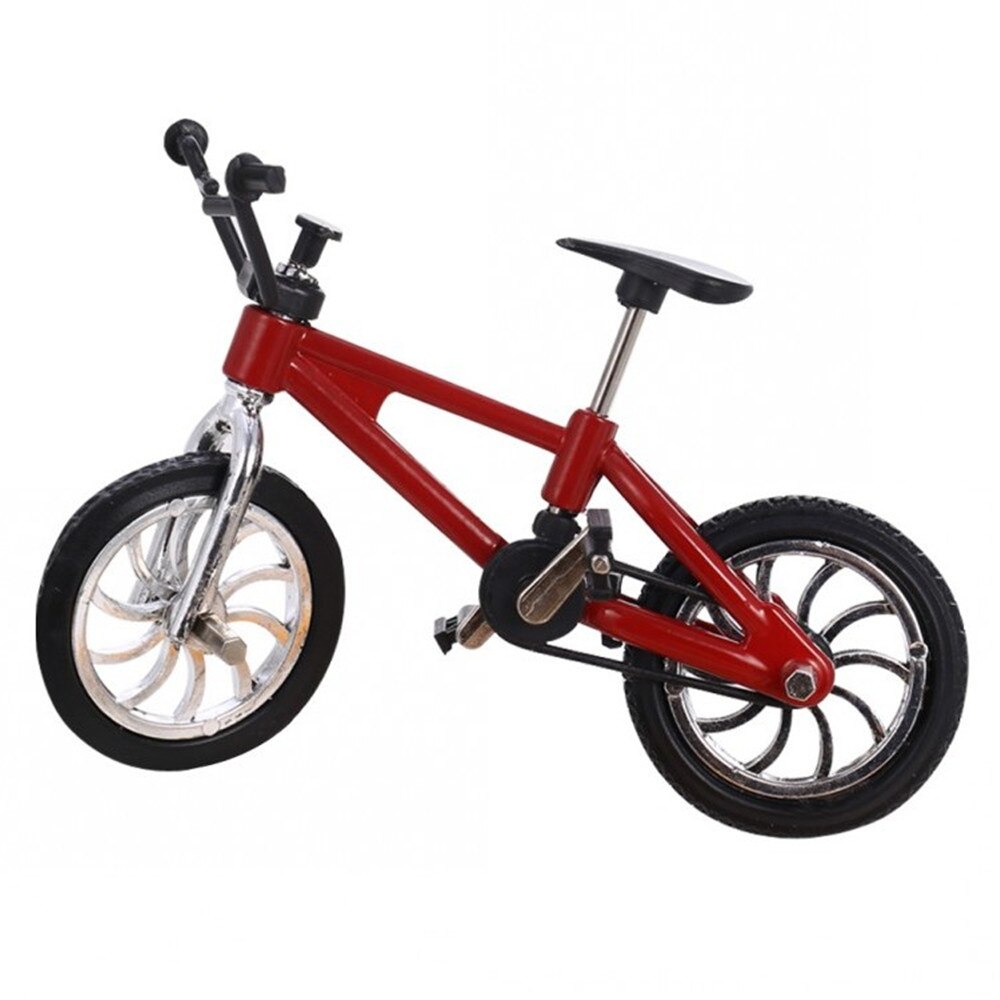 métal mini taille touche vélo jouet avec corde de frein bleu simulation alliage VTT vélo enfants éducation
