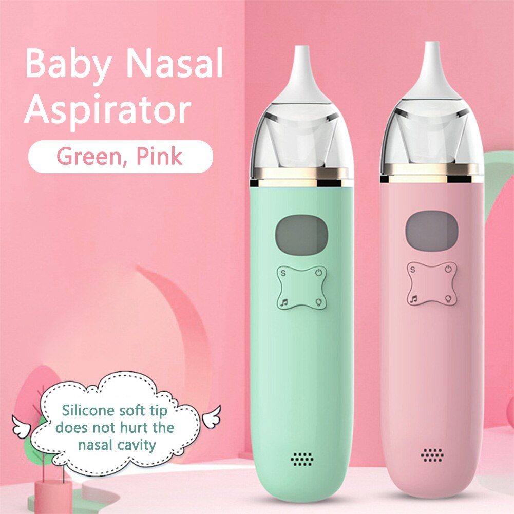 Slijm Remover Baby Neuszuiger Draagbare Automatische Snot Sucker Herbruikbare Met Muziek Elektrische Neus Zuig Home Reizen