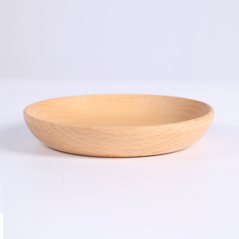 1 bandeja redonda de madera para cuencos de comida soporte de placas para servir aperitivos bandejas para ensaladas