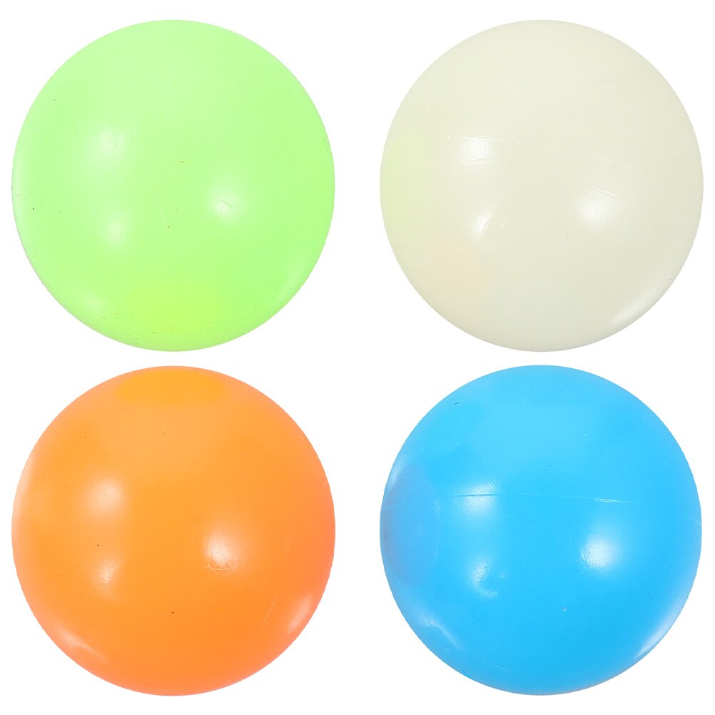 4Pcs 45mm 65mm Fluorescent Soft Bouncy Target Ball Sticky Ball Decompression Ball Stress Ball Toy for Ceiling for Wall: 2