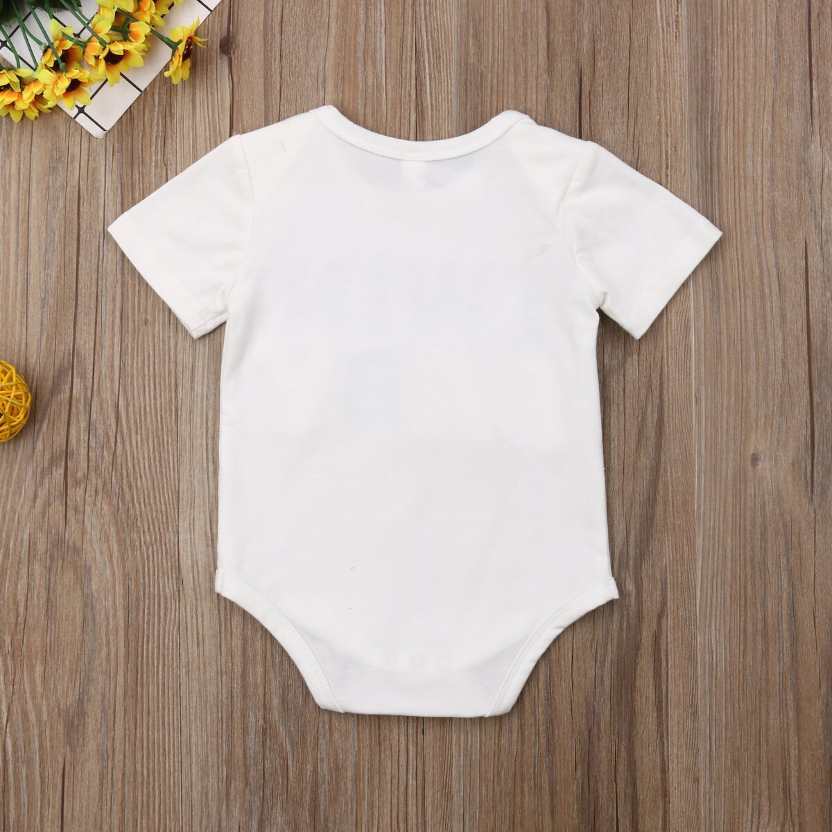 TWIN BABY Letter Pattern bebé niños niñas ropa mono manga corta Playsuit verano trajes traje de sol 0-18M