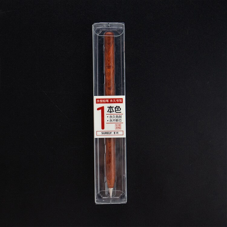 Durable Pencil Inkless Pencil Metal Pencil Eternal Pencil Wooden Metal Pen School Supplies Set Drawing Pencil Sketch Pencil