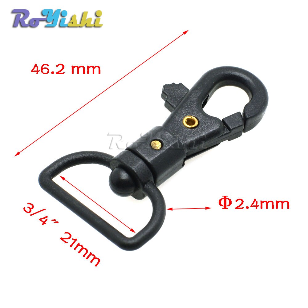 Plastic lobster clasp Plastic Swivel Snap Hooks for Bag Belts Straps Keychain Clasp Backpack Accessories