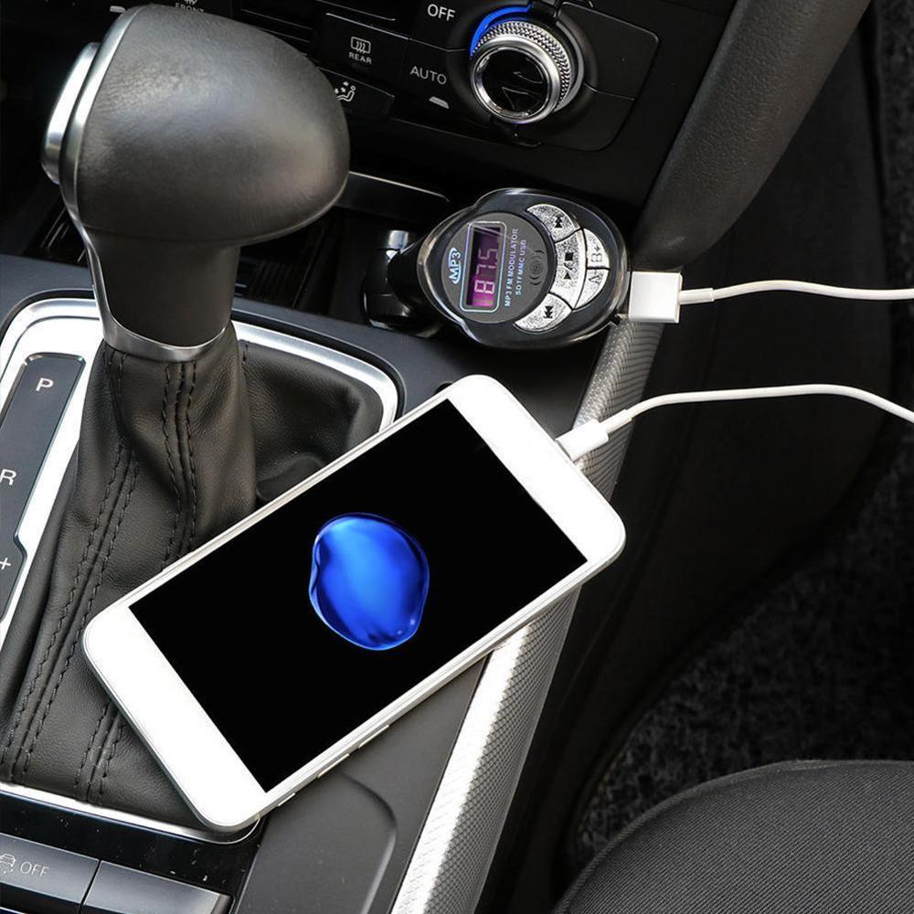 4 in1 Car MP3 Player Wireless FM Transmitter Modulator Playerer SD Transmitt Remote CD USB Car Stereo Built-in MP3 Wire D5F5
