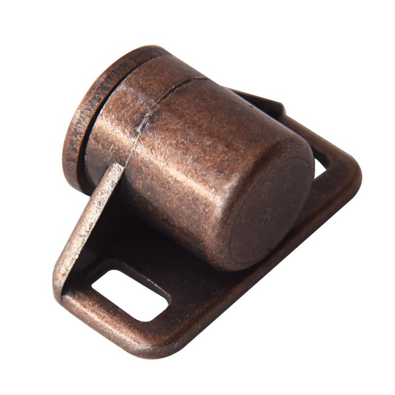 Puerta de aleación de Zinc Retro, Tope de cierre, herraje para armario, Herrajes para muebles, puerta de gabinete de impacto magnético duradera: Red bronze