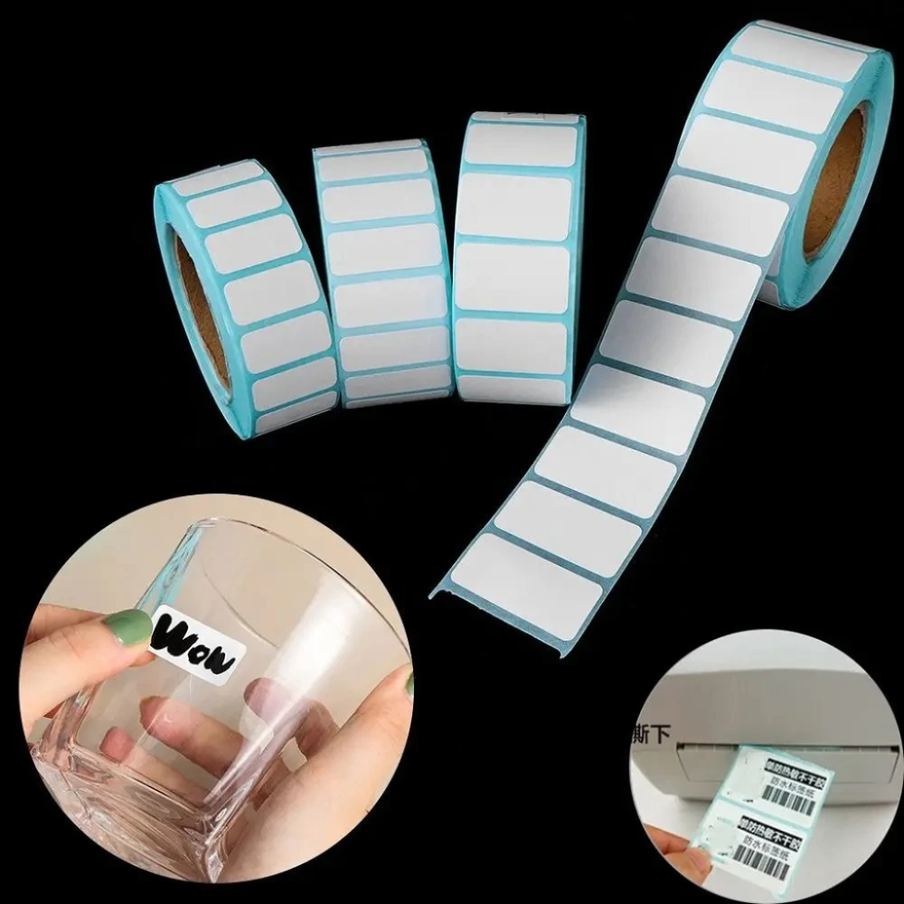 Rouleau d'étiquettes thermiques auto-adhésives, 700 pièces/rouleau, prix de supermarché, étiquette de code à barres vierge, impression directe, papier d'impression étanche