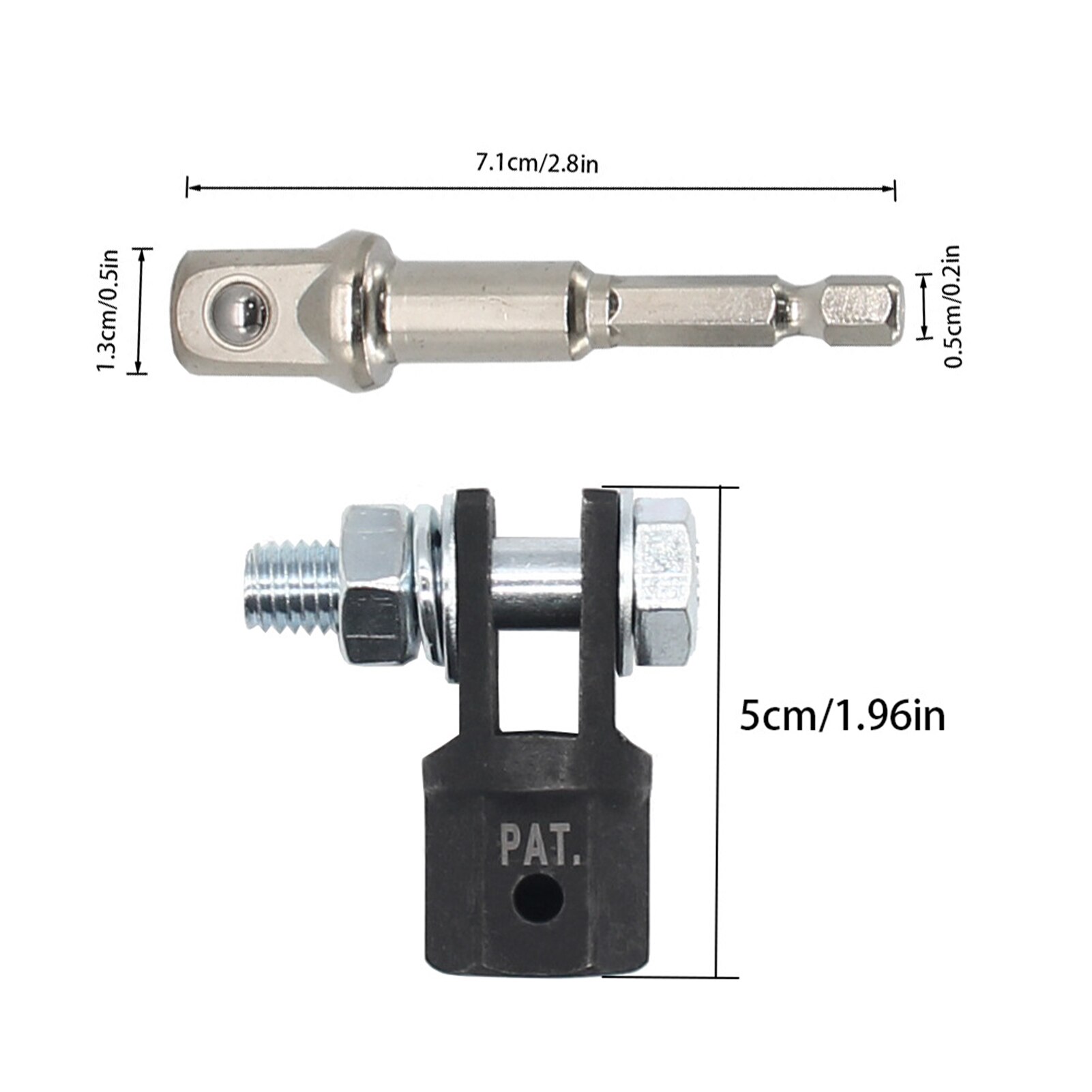 Scissor Jack Adapter With 1/2 Inch Chrome Vanadium Steel Socket Adapter Drive Impact Wrench Fit Jacks Power Drill Accessories