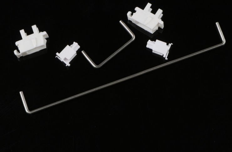 Plate mounted stabilizer white plate mount stabiliser for mechancial keyboard stab