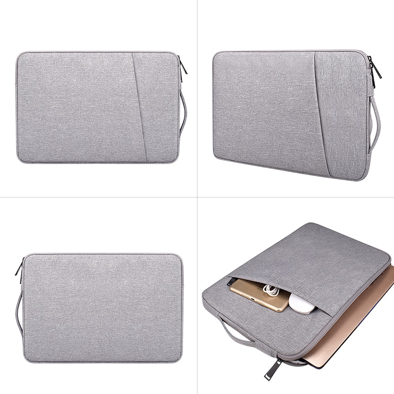 Laptop Sleeve Bag 13.3/14.1/15.6 inch Notebook Handbag Macbook Air Pro Case Cover Waterproof Side Carry Laptop Line Sleeve