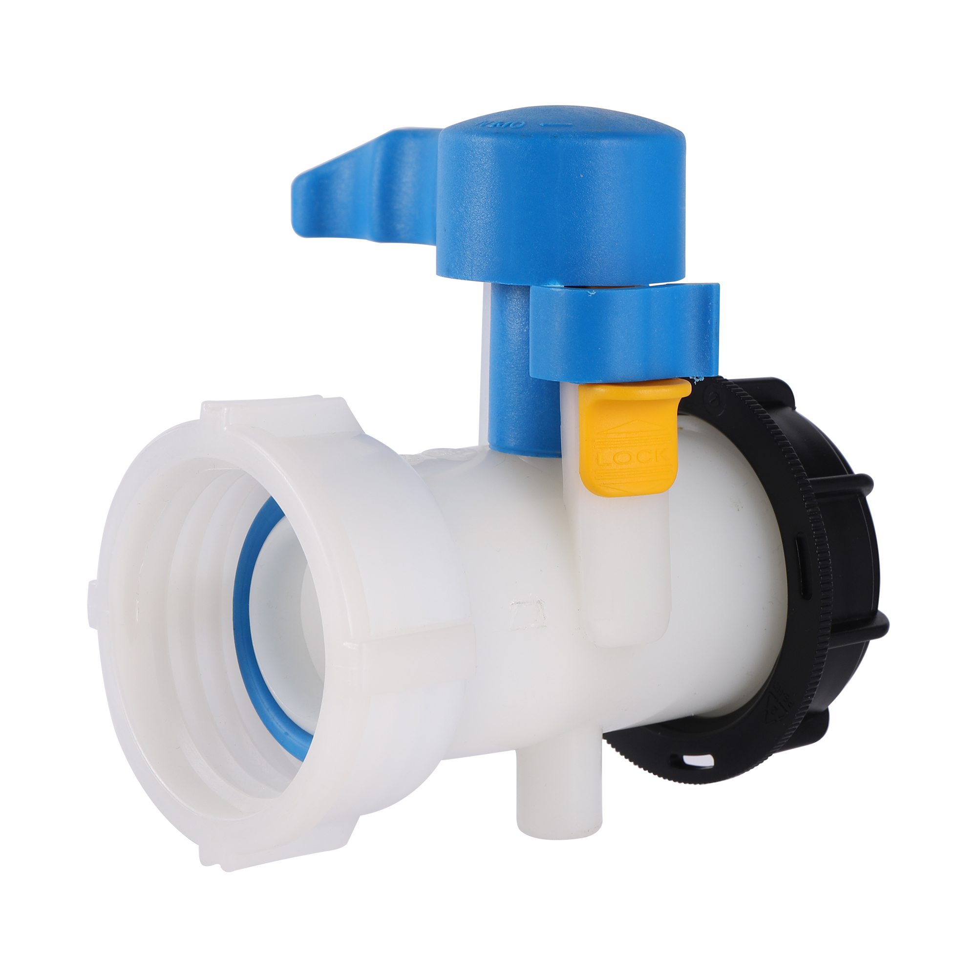 Plastic DN40/DN50/DN80 Actieve/Geïntegreerde Tuin Vlinderklep Voor Ibc Watertank Container 1000L Schakelaar Ibc tank Adapter