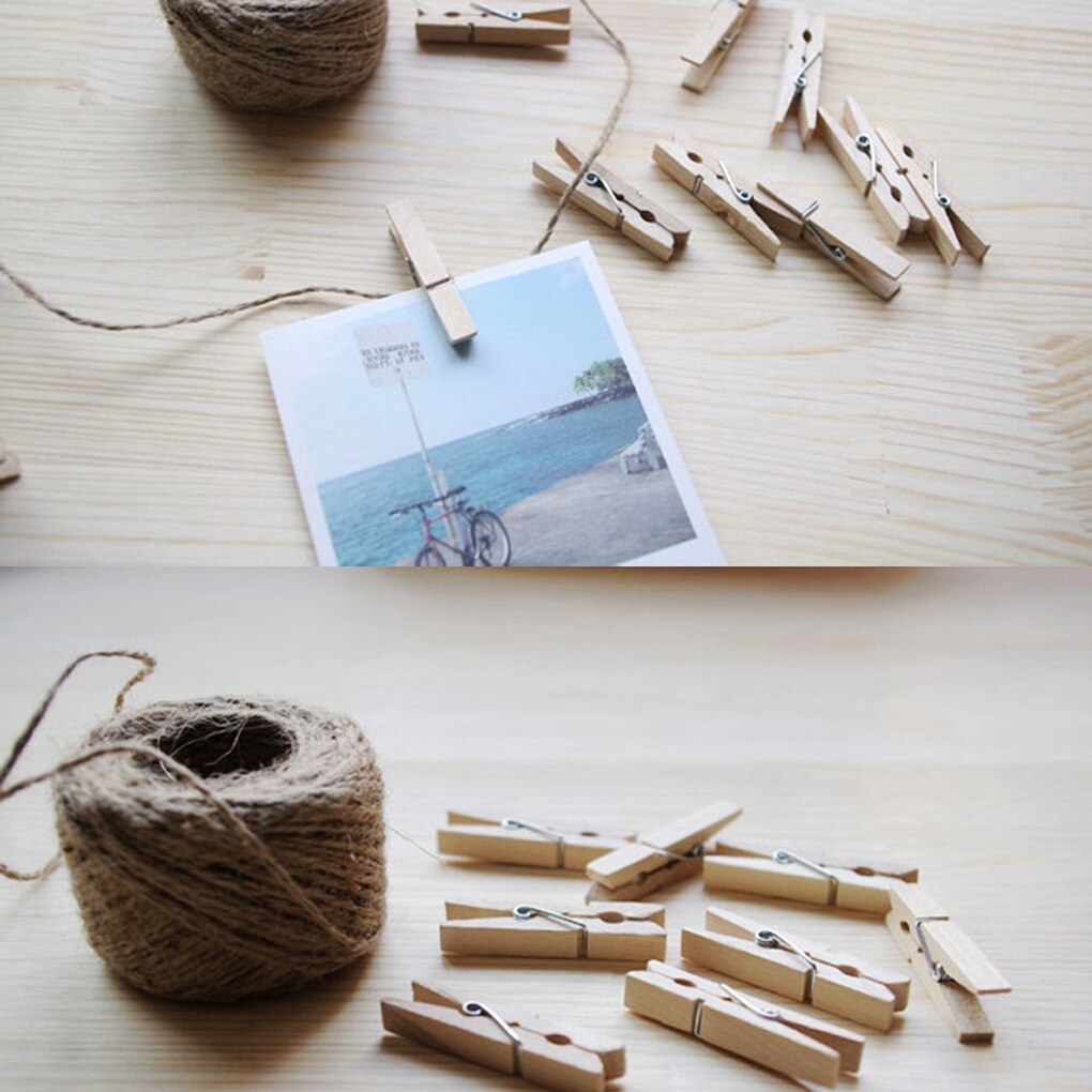 10/30/50/100pcs Clothes Pins Traditional Wooden Spring Clothespins Photoes Pins