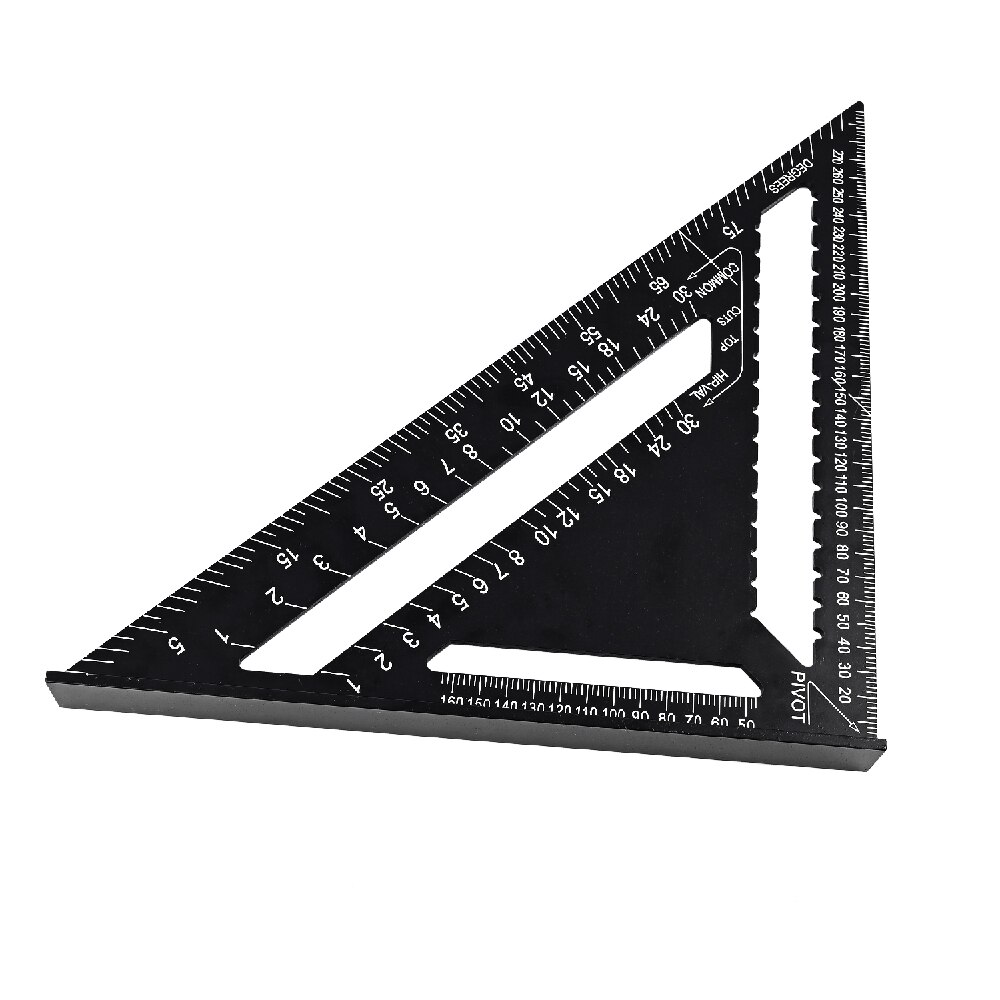 12inch Aluminum Alloy Triangle Ruler Angle Protrac... – Grandado