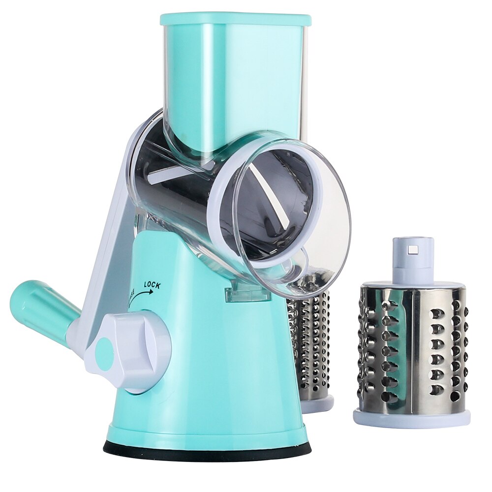Rallador rotativo manual con 3 cuchillas ajustables | Éxito