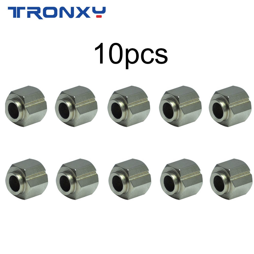 Tronxy 3D printer Store 10pcs/1lot Openbuilds 5mm Screw Nut Bore Eccentric Spacers for V Wheel Aluminium Extrusion