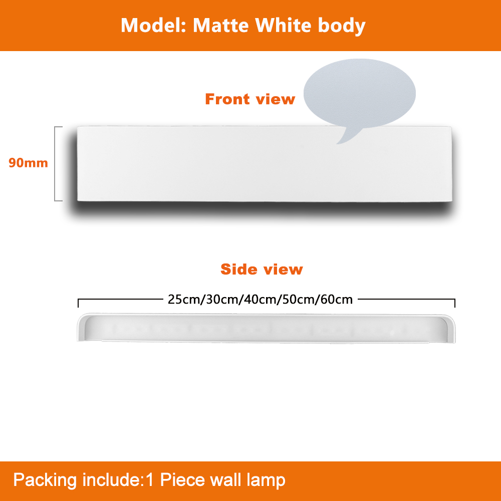 Muur Gemonteerde LED Wandlamp Indoor LED RGB Kleurrijke Verlichting Muurschildering Armatuur Achtergrond Wandlamp voor Thuis Hotel KTV Bar ZBD0001: Matte White body / 30cm 11W / Cool white-No app