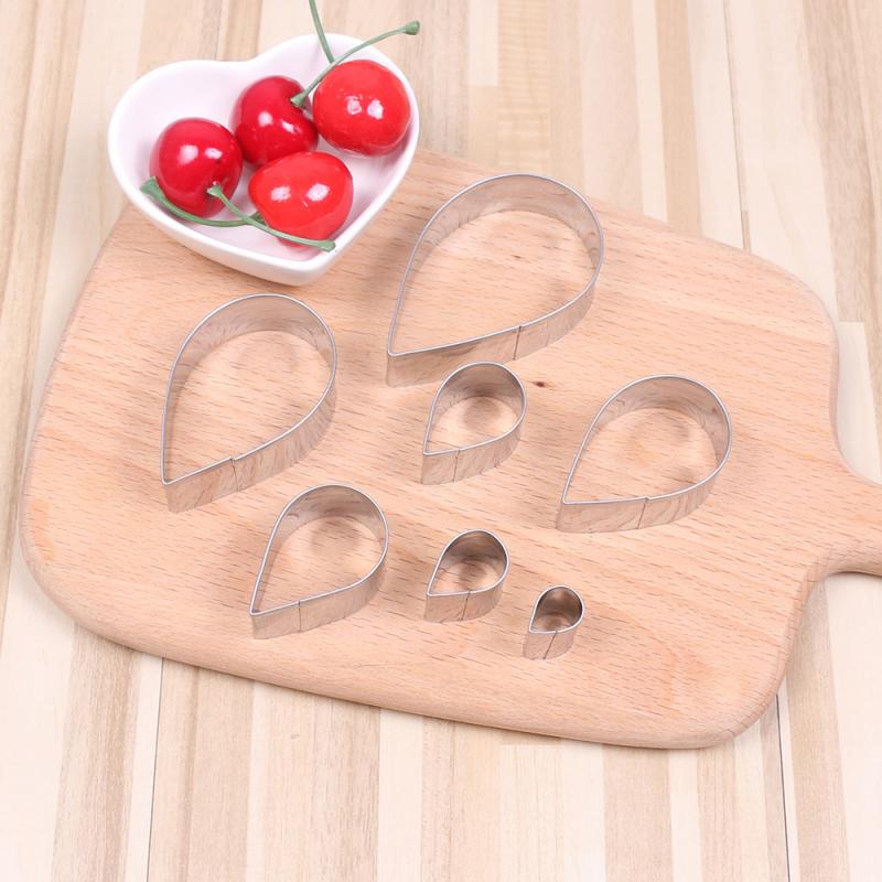 Cookie Mallen 7 Stks/set Creatieve Rvs Cookie Cutters Cake Biscuit Bakken Vormen Keuken Cake Decorating Cookie Gereedschap