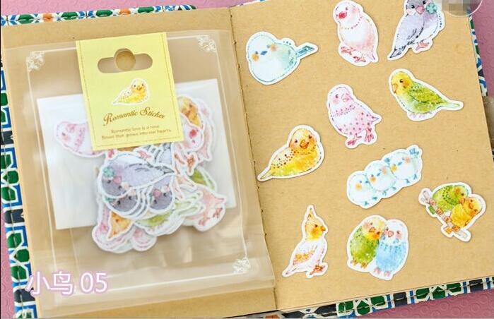 Special Price! 65-70 Pieces / More Romantic Mini Paper Sticker Bag Diy Diary Planner Decorative Map Scrapbook Kawaii Stationery: PURPLE
