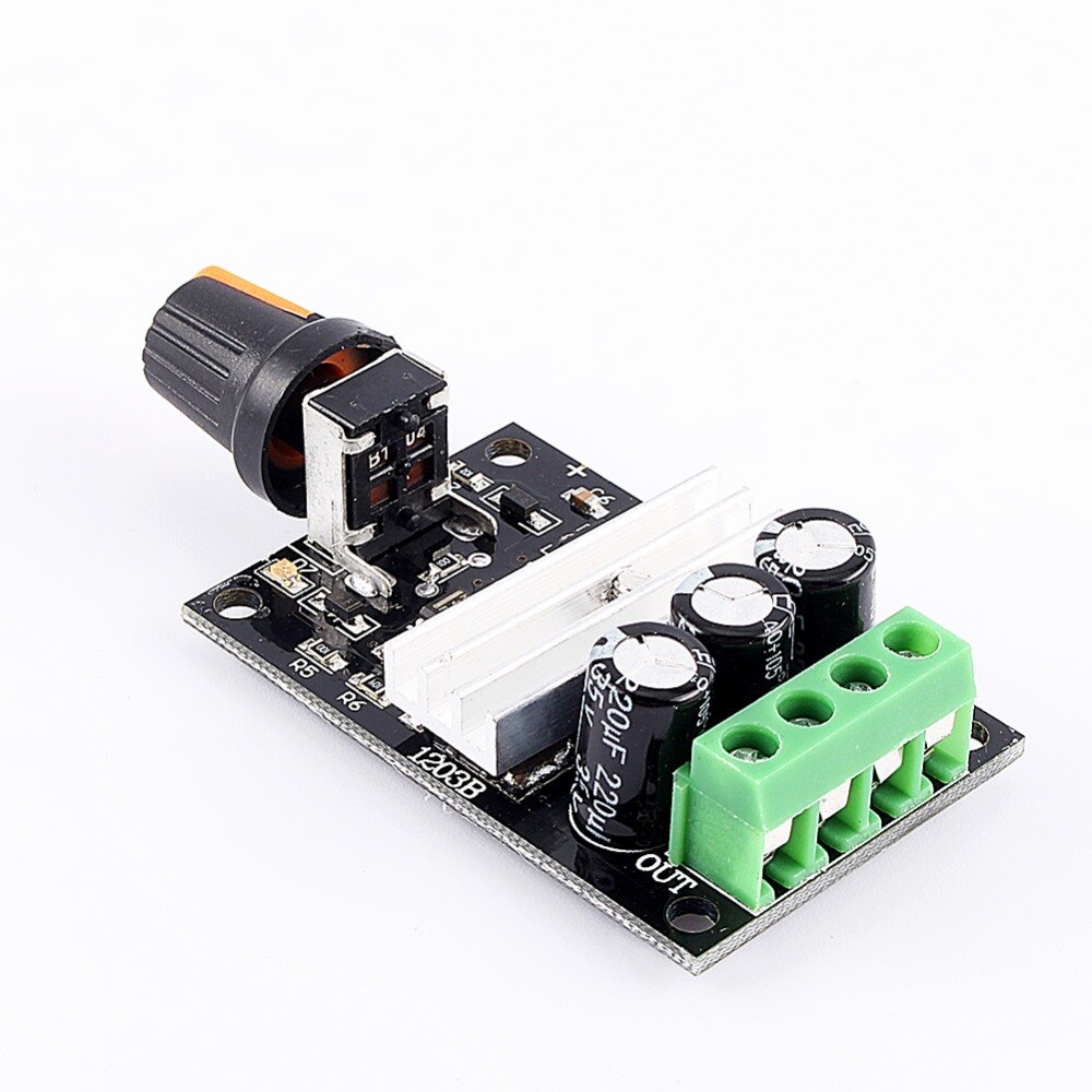 WALFRONT PWM DC 6-28V 3A Motor Speed Controller Regulator Adjustable Variable Speed Control Switch Fan DC Motor Governor Tools