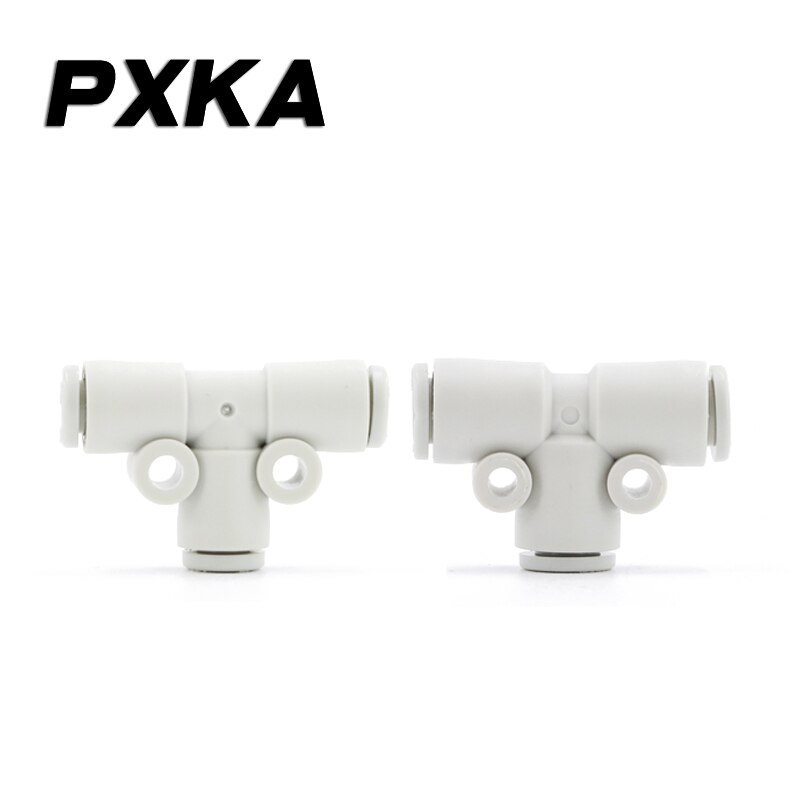 PU tracheal quick connector reducer quick plug pneumatic fittings plastic T-tee SMC KQ2T06-00A