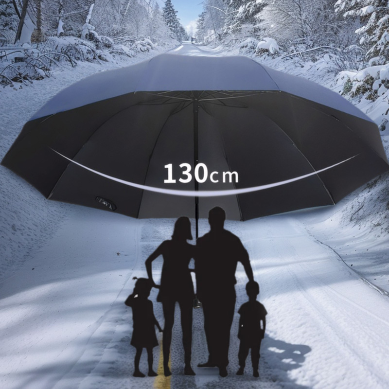 Paraguas plegable súper grande para hombre y mujer, paraguas a prueba de viento, paraguas plegable para negocios, sol y lluvia, paraguas de viaje para toda la familia