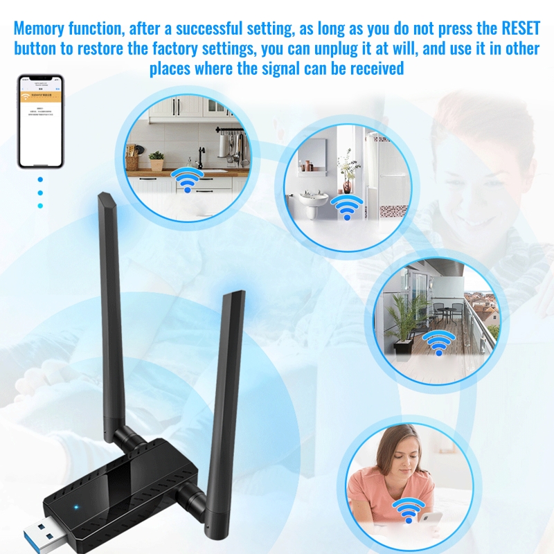 Répéteur de routeur WiFi 300 Mbps 2.4GHz amplificateur d'internet sans fil avec double antenne