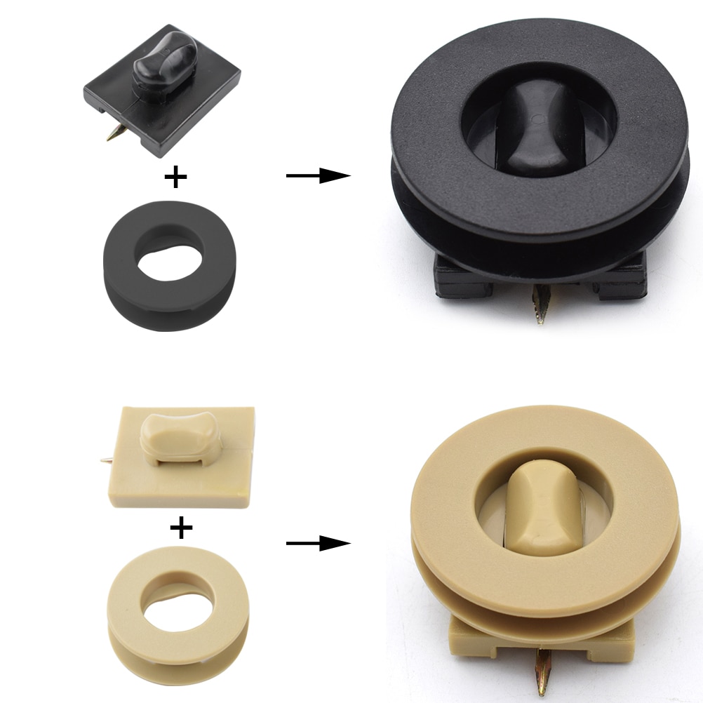 Car Twist Lock Floor Mat Clips Fastener Carpet Fixings Grip Buckle For VW Jetta Golf 4 Bora Passat B5 Beetle Polo Auto Styling