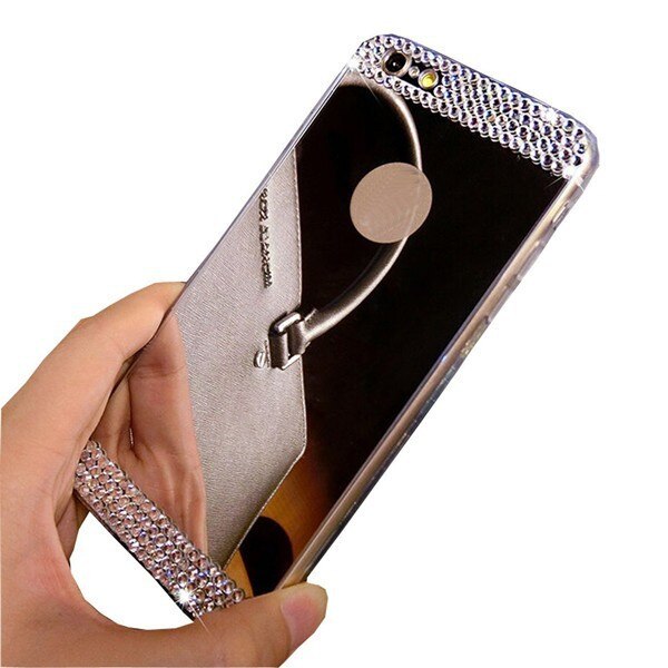 Specchio di Lusso 3D Cassa Del Rhinestone per Huawei P30 Pro P20 Lite Molle Della Copertura di Tpu per Huawei Nova 3 3i 2 2i Telefono Custodie Diamante: P20 Pro / Siliver