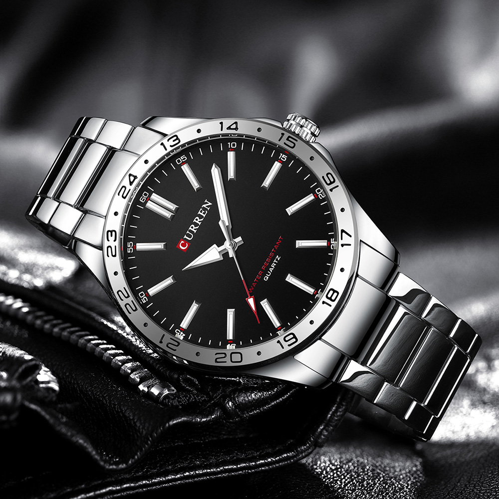 CURREN Mannen Mode Ultra Dunne Horloges Eenvoudige Mannen Business Rvs Quartz Horloge Casual Horloge Voor Man Relogio Masculino