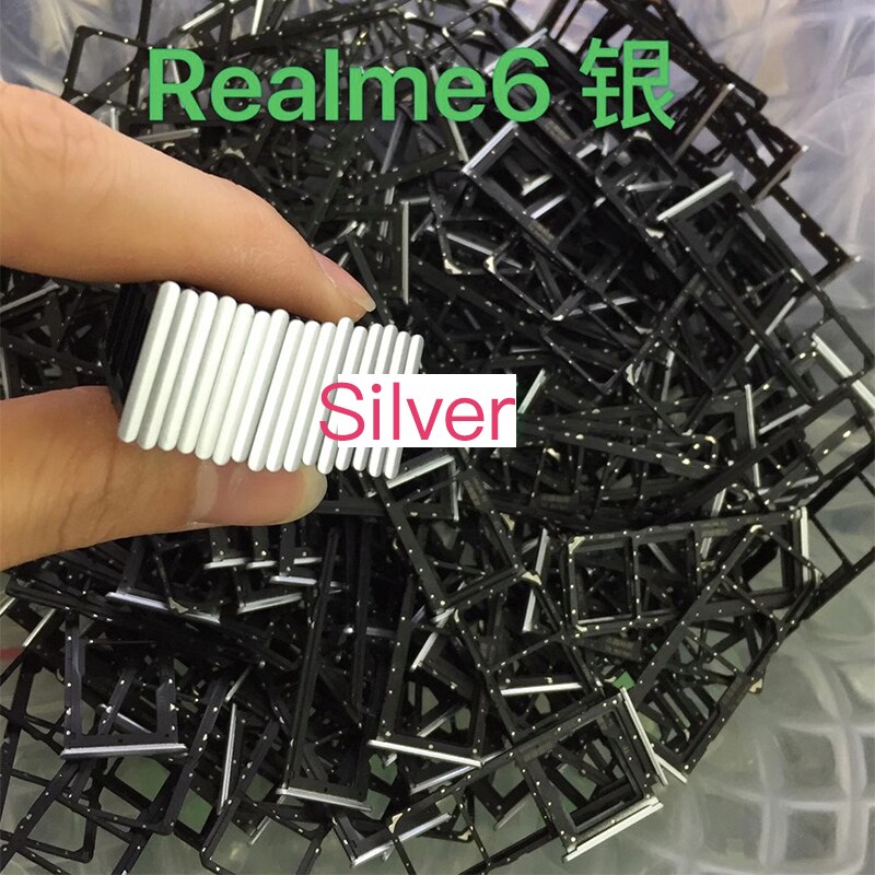 10PCS For Realme 6 Original Phone Housing SIM Tray Adapter Micro SD Card Tray Holder