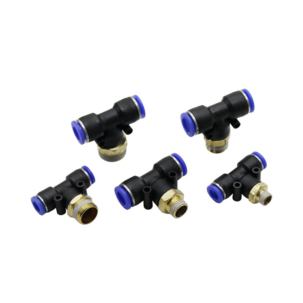 Regulador neumático de flujo de aire 4mm 6mm 8mm 10mm 12mm OD tubo de manguera de Gas ajuste válvula conector 1/8 "1/4" 3/8 "1/2" rosca macho