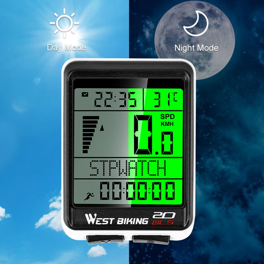 Vélo odomètre ordinateur tactile sans fil avec rétro-éclairage LCD
