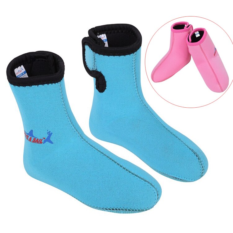 Dive & Sail DS-011 Kids Neopreen 3Mm Duik Sokken Voor Duiken Snorkelen Laarsjes Foot Protector S-L