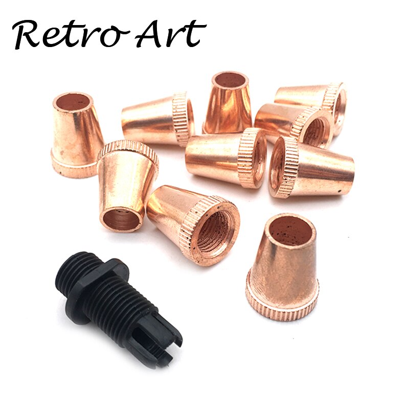 Jahrgang Durcheinander Lampe Halfter Kabel Griff Kabel klemme Zugentlastung draht Griff Kabel Drüsen: Rose golden