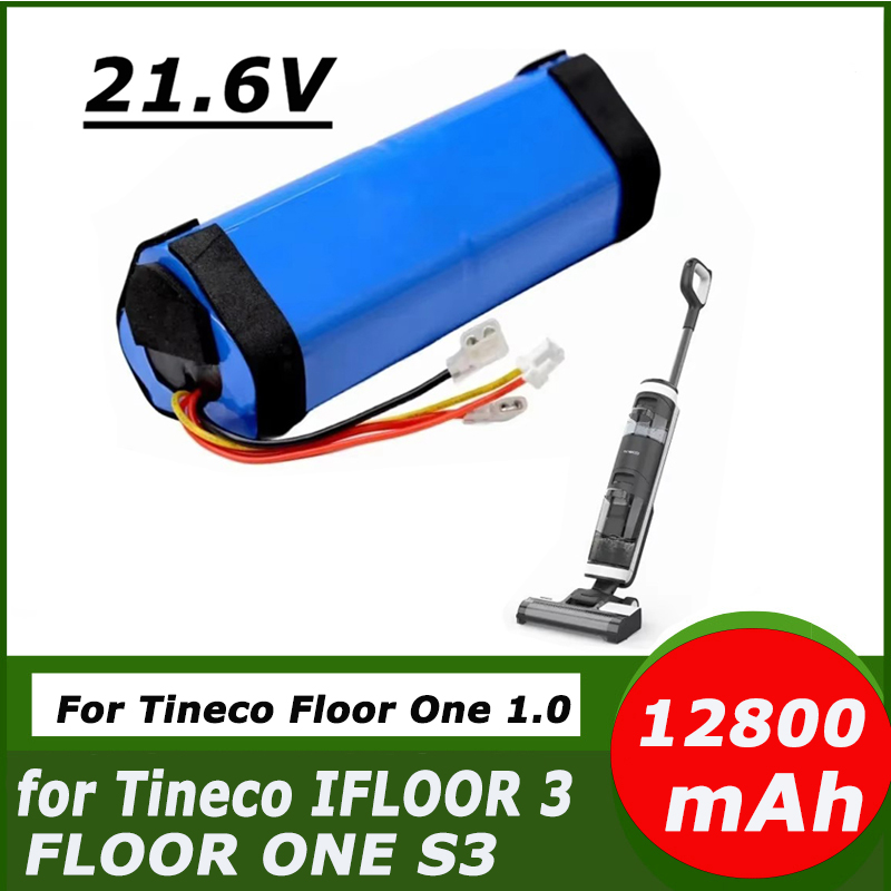 Battery Li-Ion 21.6V 128000mAh For Tineco Floor One 1.0 FW25M-01 FW25W-01,One S3-01 Cordless Vacuum Cleaner