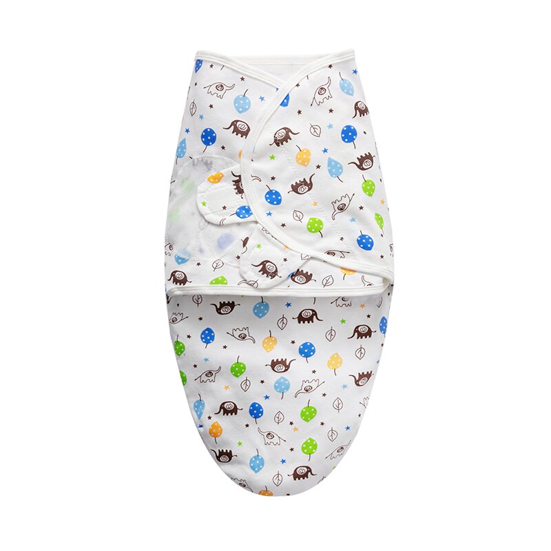 Inbakeren Deken Leuke Cartoons Afdrukken Katoenen Baby Pyjama 0-6 Maanden Voorkomt Schrikreflex Nachtkleding: Bruin / 6m