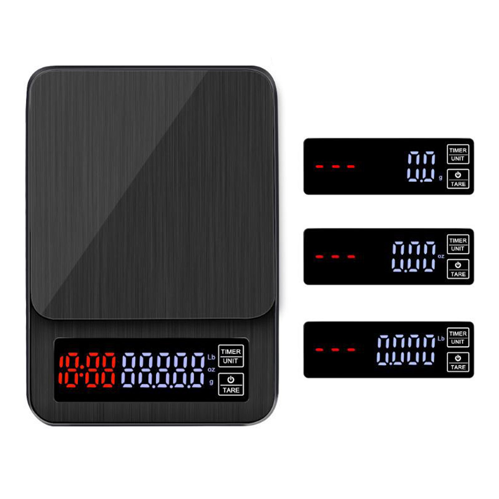 Kitchen Electronic Coffee Scale with Timer 0.1g Precision Pour Over Drip Espresso Scale USB or Battery Powered