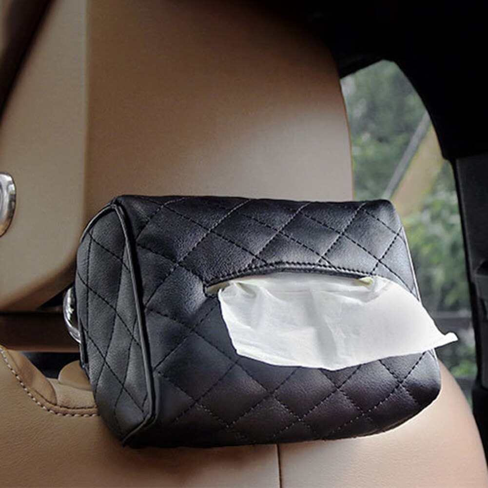 Bil kunstlæder sun viper bagsæde hængende tissuekasse papirholder container