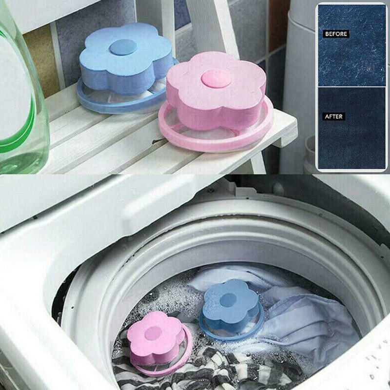 4pcs Washing Machine Filter Bag Mesh Hair Catcher Pouch Laundry Tool Floating