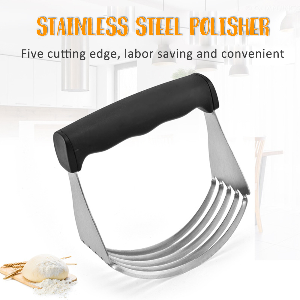 Manual Dough Blender Flour Mixer Butter Blender Stainless Steel Butter Press Baking Tools Pastry Blender Stirrer Dough Cutter