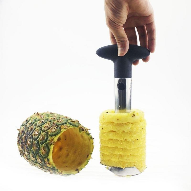 Creatieve Mes Keuken Tool Rvs Fruit Ananas Corer Slicer Peeler Snoeier Cutter Ananas Slicer Keuken Gadget
