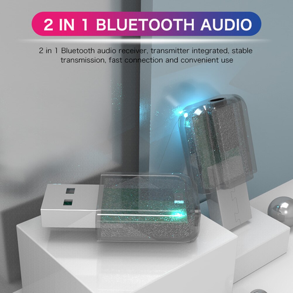 Zwei-in-one bluetooth adapter 5,0 universal usb bluetooth desktop-computer bluetooth sender kopfhörer audio dongle empfänger